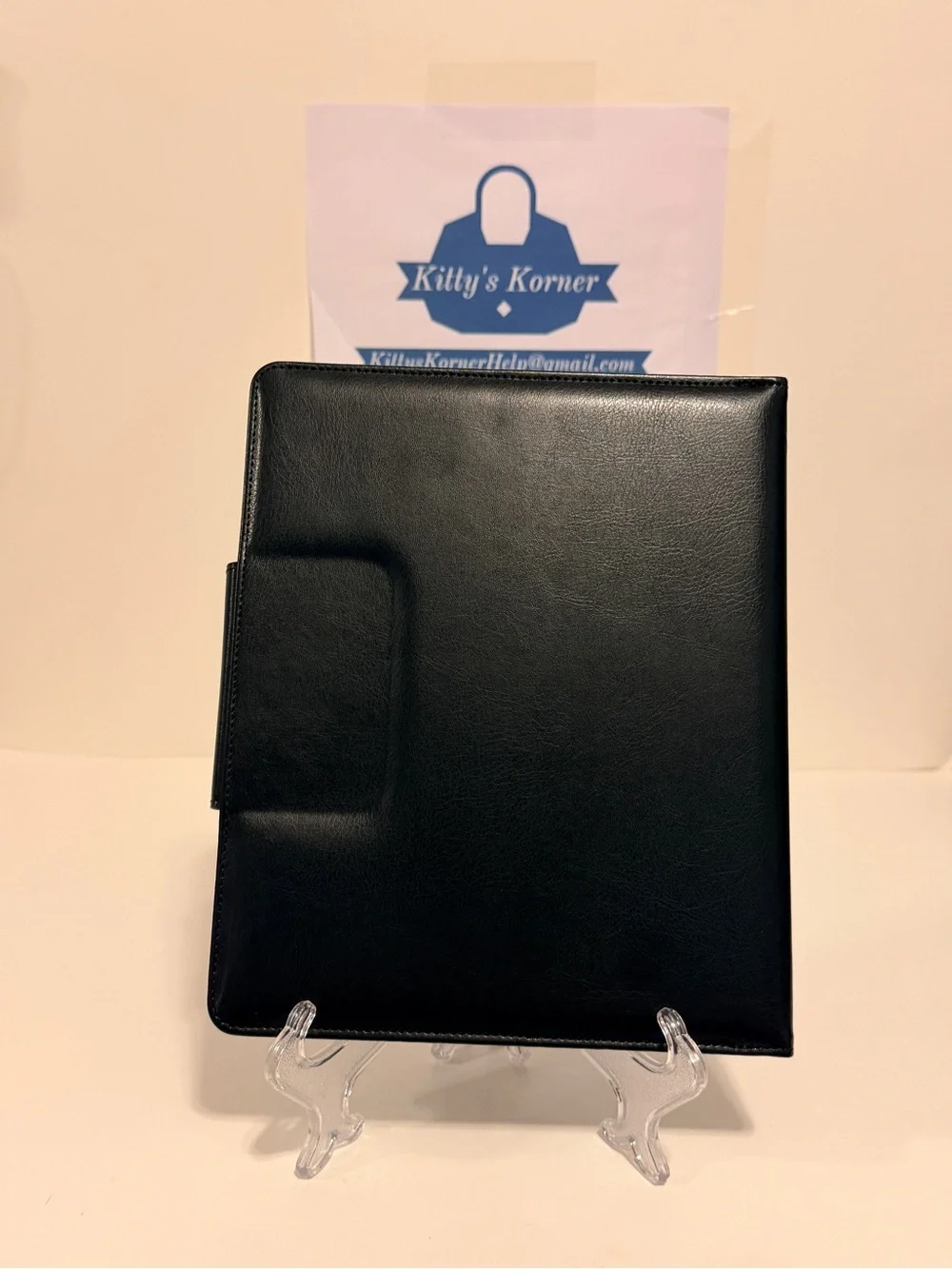 NWOT CoBak Black Premium PU Leather case for Kindle Scribe 3rd Generation